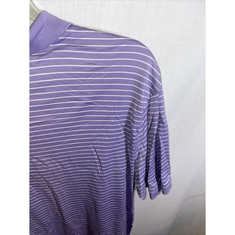 Polo Golf Ralph Lauren Men’s Polo Shirt Size XL Purple Striped Athleisure Tennis